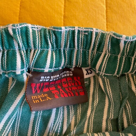 Big Bud Press Emerald Stripe Western Pants! - Picture 2 of 4